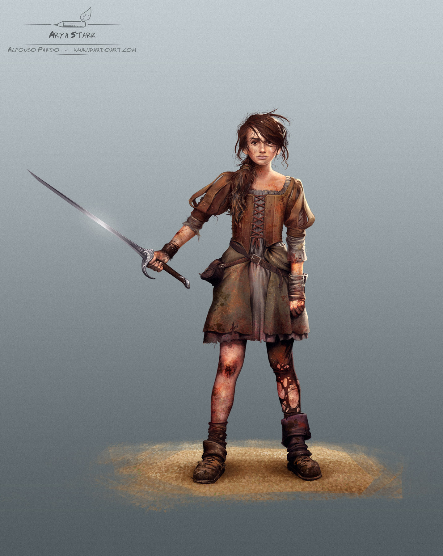 Arya by Alfonso Pardo Concept Art Illustration ASOIAF.jpg