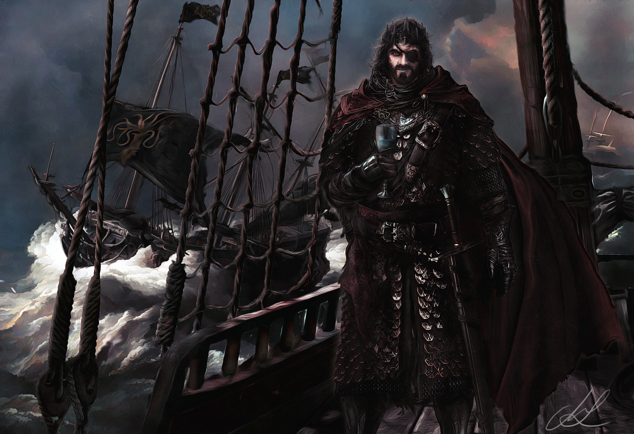 King euron greyjoy by mike hallstein.jpg