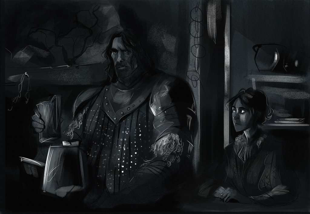 Arya e Sandor by kallielef.jpg