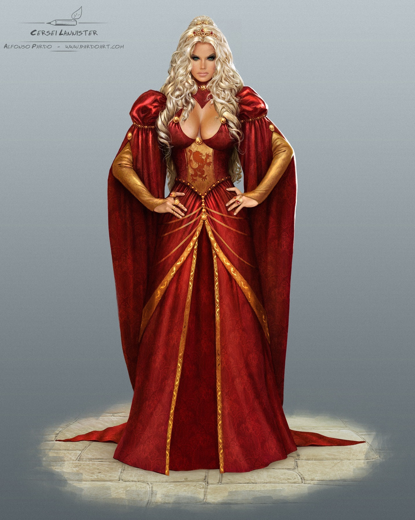 Cersei By Alfonso Pardo Martínez Concept Art Illustration ASOIAF.jpg