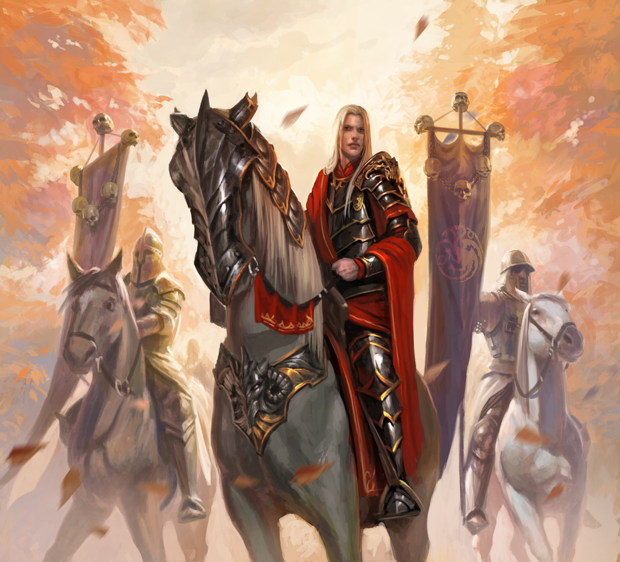 Aegon Targaryen And Golden Company by diegogisbertllorens.jpg