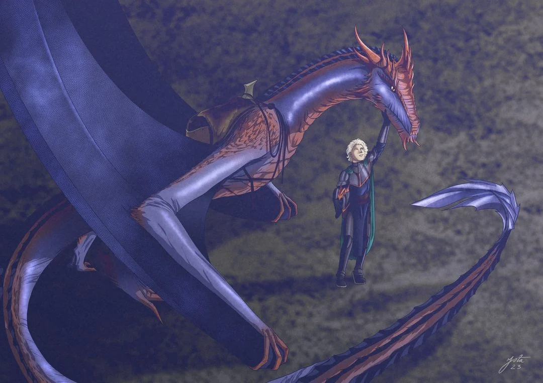 Daeron Targaryen e Tessarion por Jota Saraiva.png