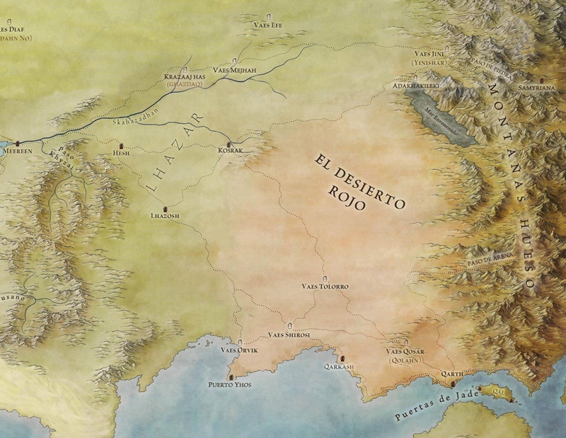 Qarth is located in Deserto Vermelho